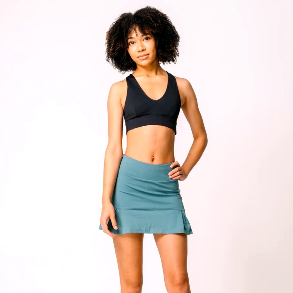 Authenic Get Lost Outfitters All-In Skort Teal Skirt Colorado Large